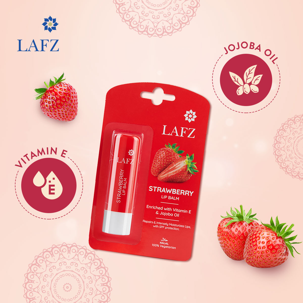 Lafz Strawberry Lip Balm 4.5 gm